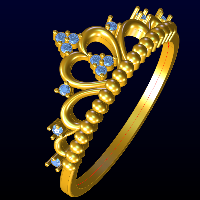 The Princess Crown Ring