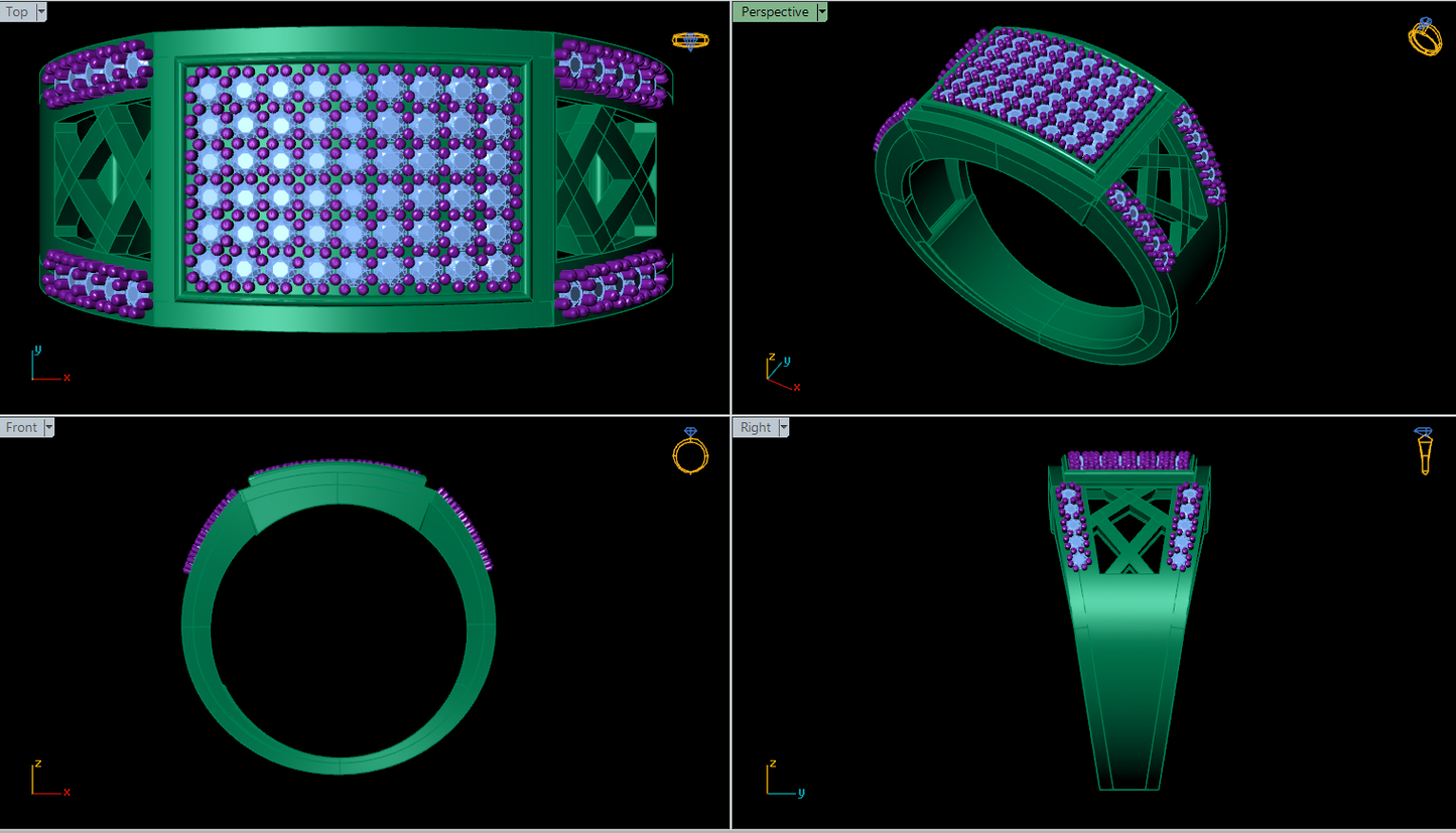 The Men's Diamond Ring Collection #2