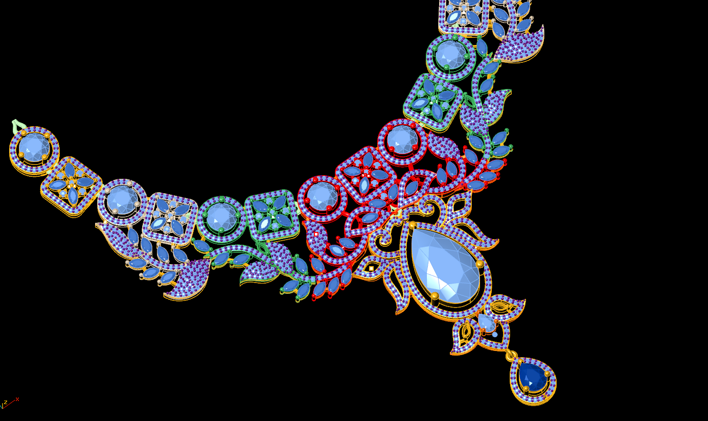 Contemporary Diamond Collar Necklace