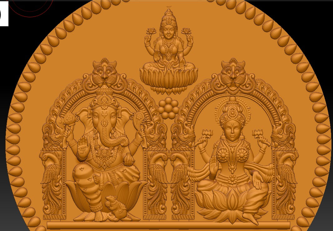 Lakshmi Ganesha Navagraha Pendant