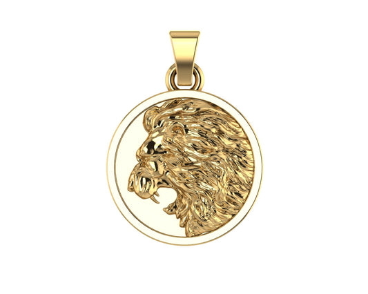 Lion Medallion 3D Model