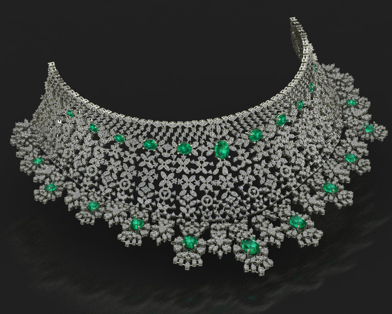 The Grand Convertible: 5-in-1 Bridal Choker & Necklace Suite (3DM File)