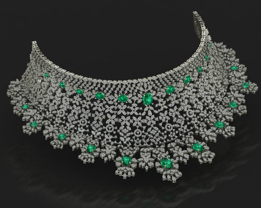 The Grand Convertible: 5-in-1 Bridal Choker & Necklace Suite (3DM File)