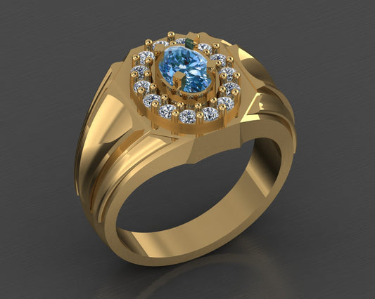 The Men's Aquamarine Ring