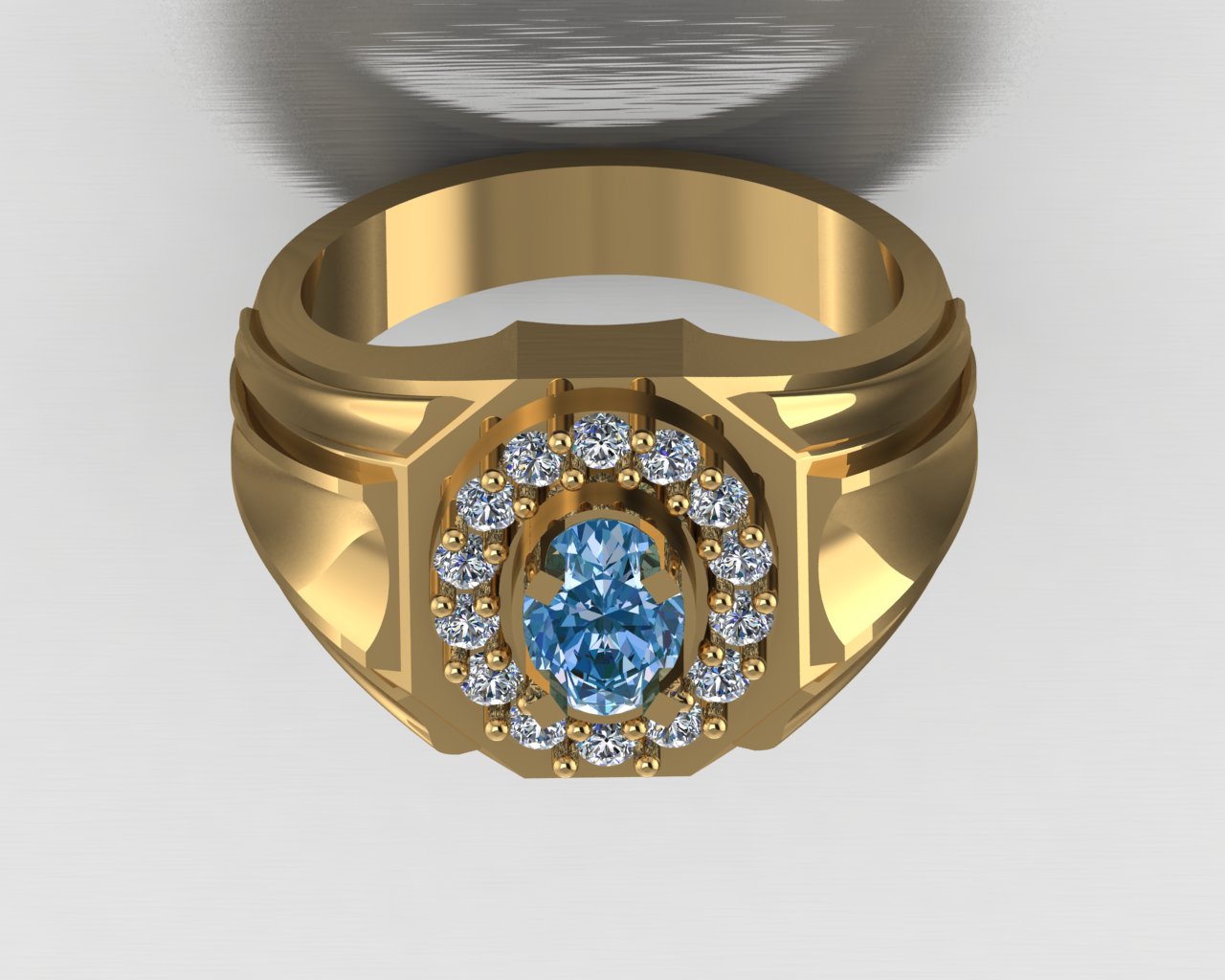 The Men's Aquamarine Ring
