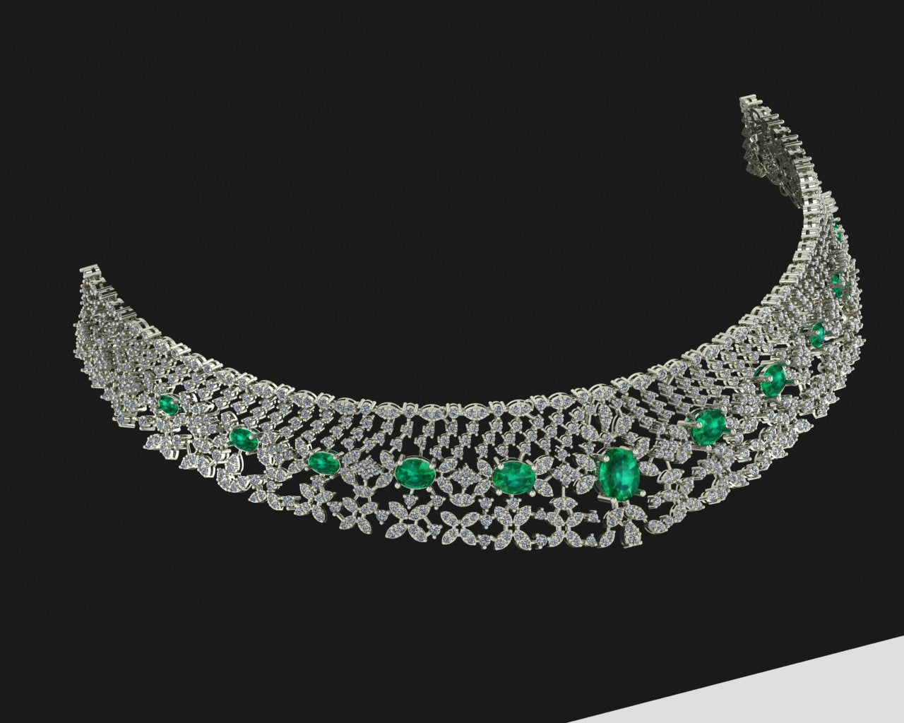 The Grand Convertible: 5-in-1 Bridal Choker & Necklace Suite (3DM File)