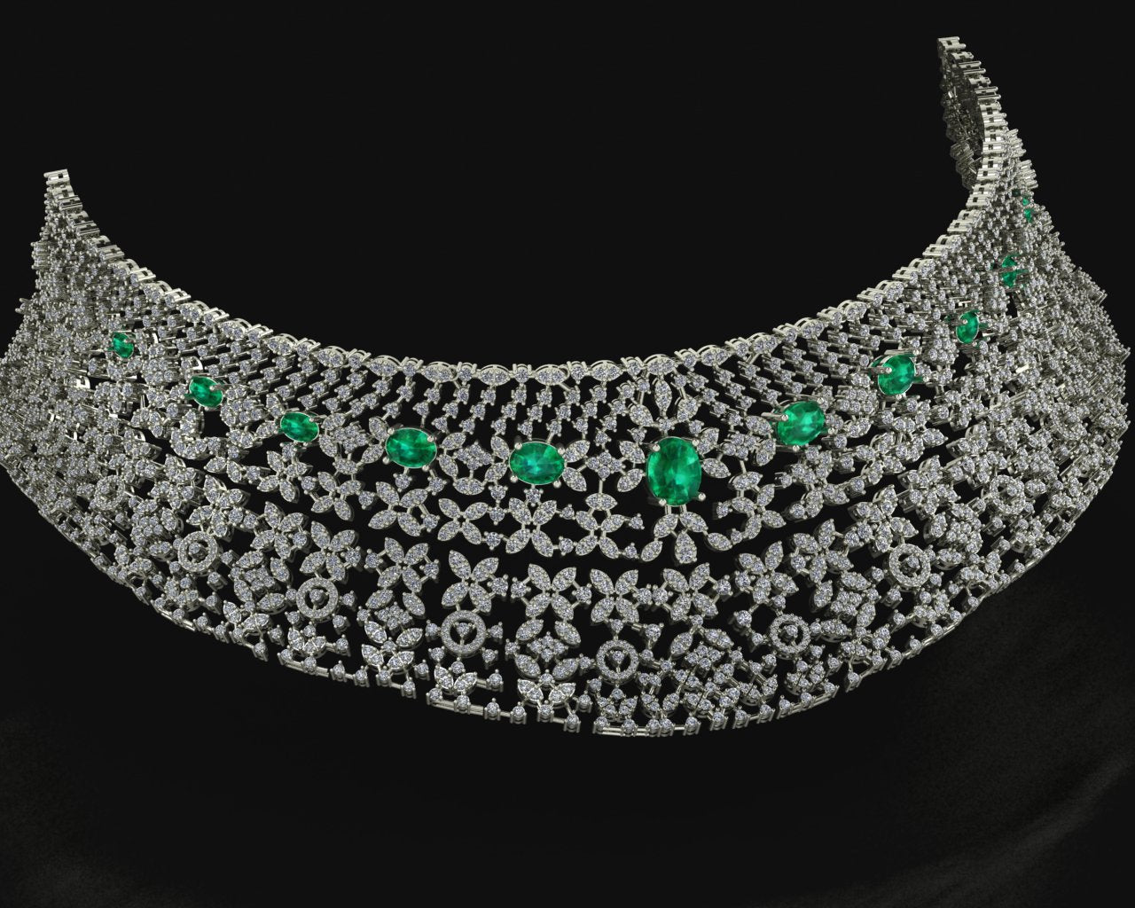 The Grand Convertible: 5-in-1 Bridal Choker & Necklace Suite (3DM File)