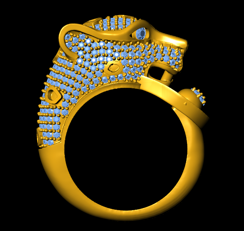 Bold Panther Statement Ring