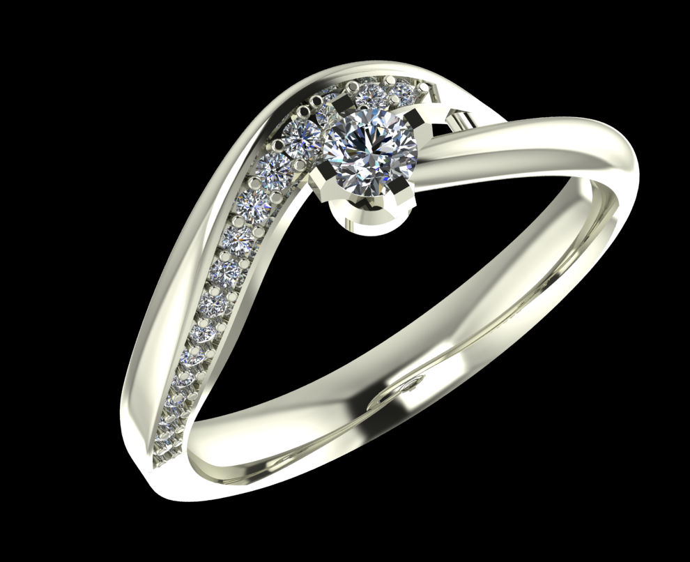 The Graceful Embrace: Modern Bypass Diamond Engagement Ring