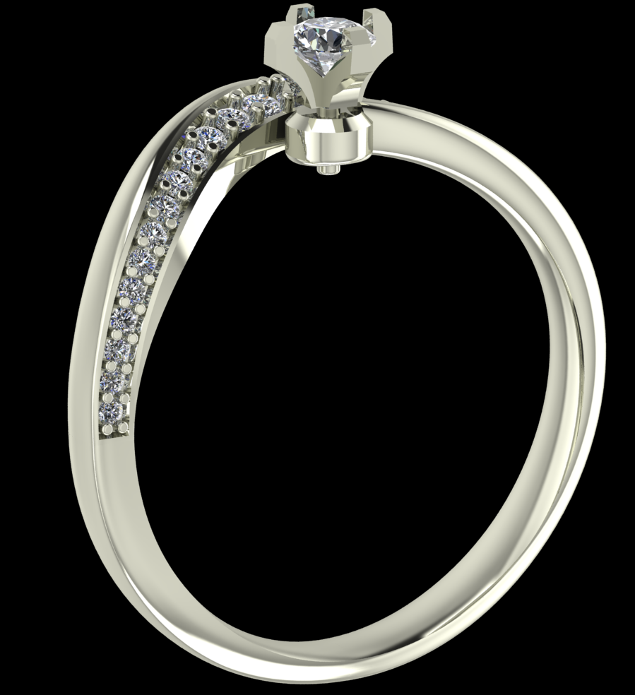 The Graceful Embrace: Modern Bypass Diamond Engagement Ring