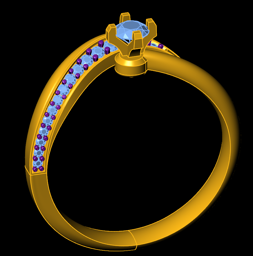 The Graceful Embrace: Modern Bypass Diamond Engagement Ring