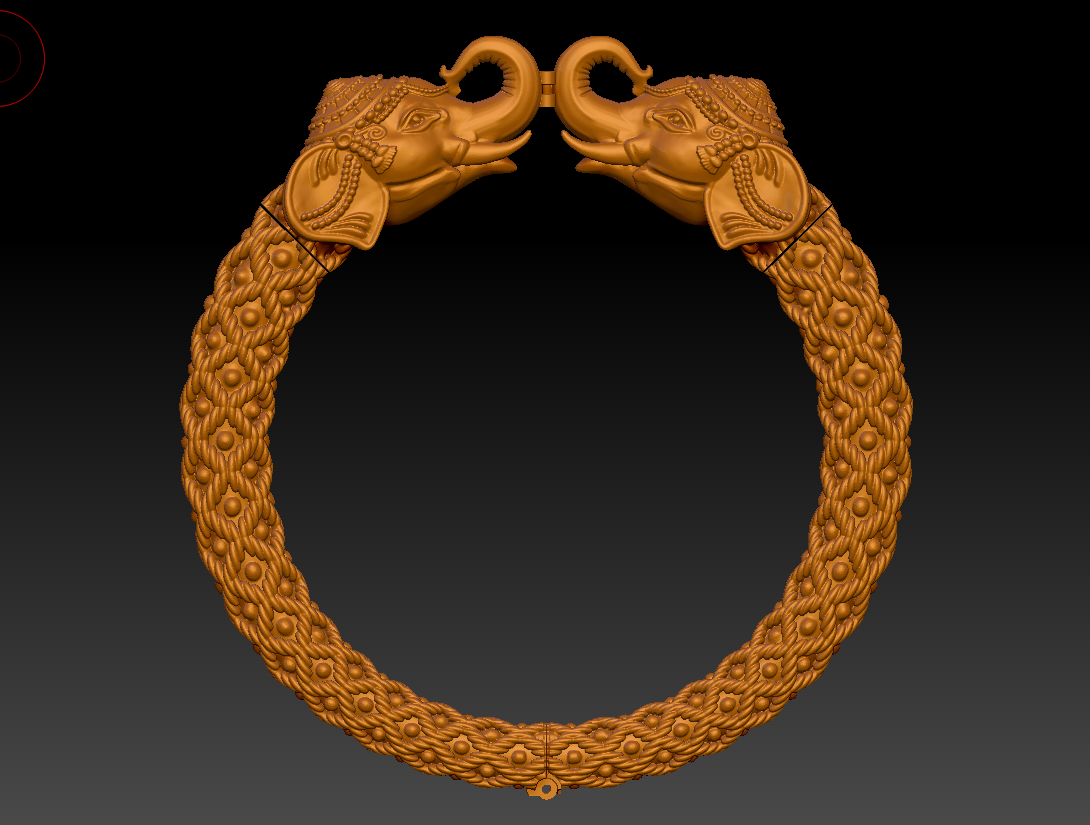 Artisanal Elephant Cuff