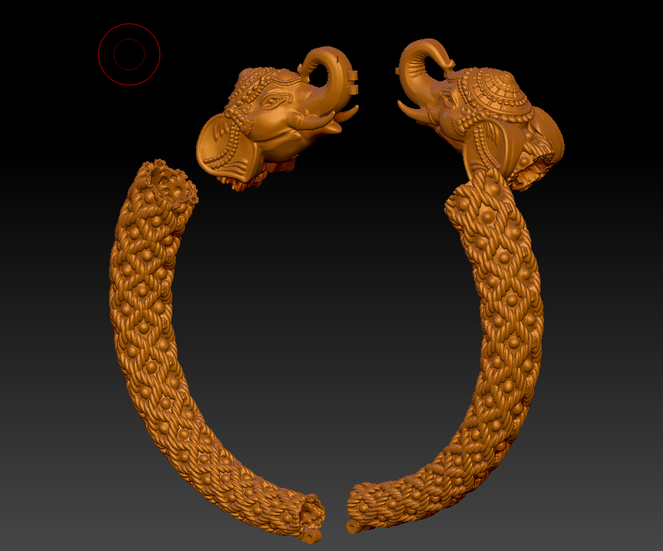 Artisanal Elephant Cuff