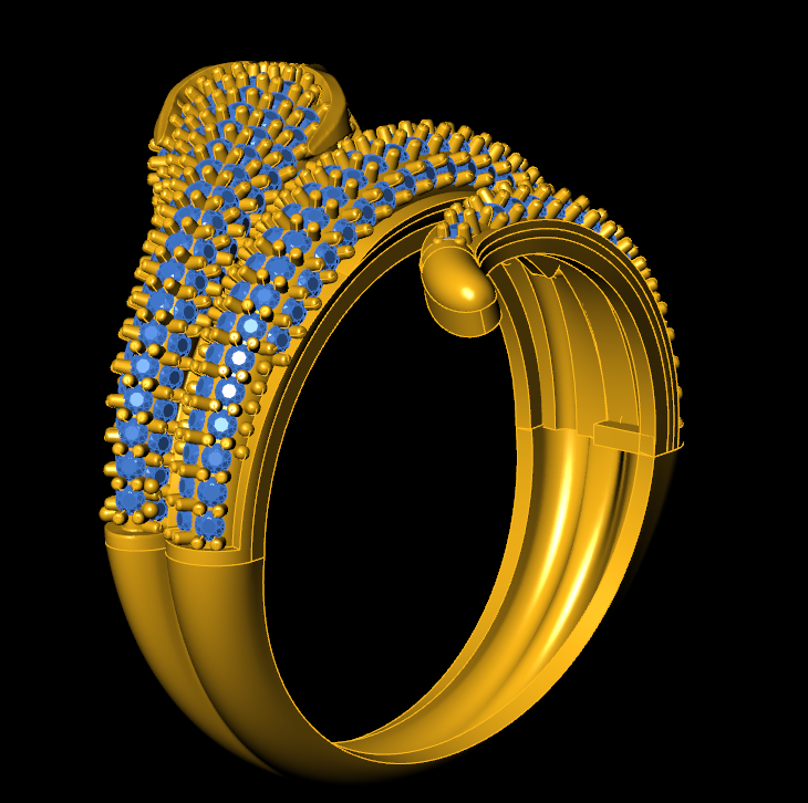 The Serpent Pave Ring