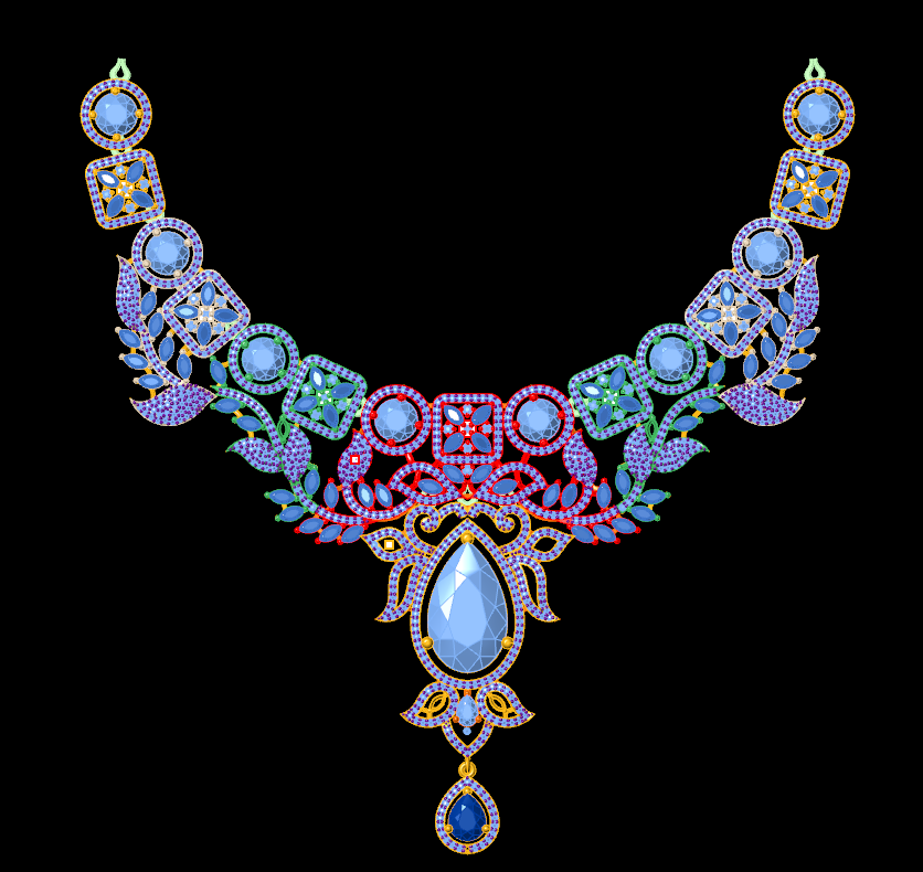 Contemporary Diamond Collar Necklace