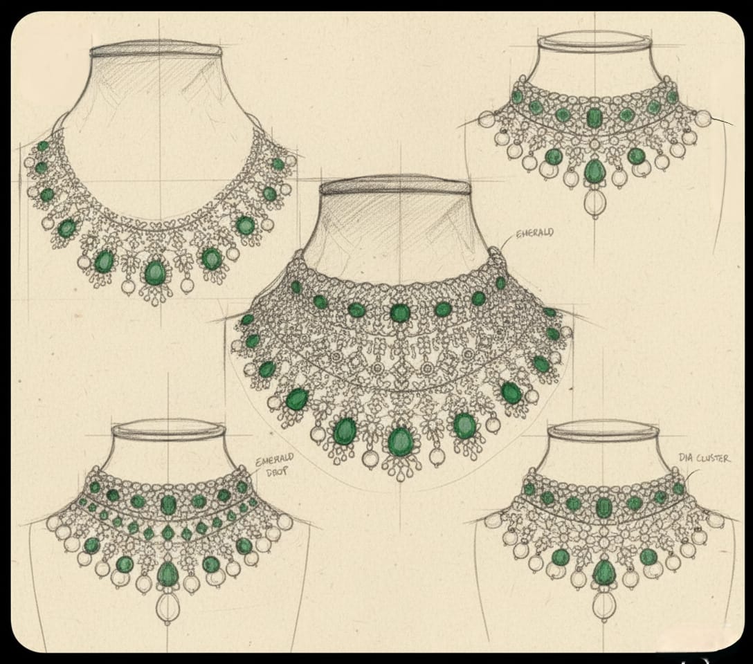 The Grand Convertible: 5-in-1 Bridal Choker & Necklace Suite (3DM File)