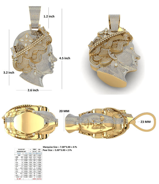 Monarch Pave Pendant